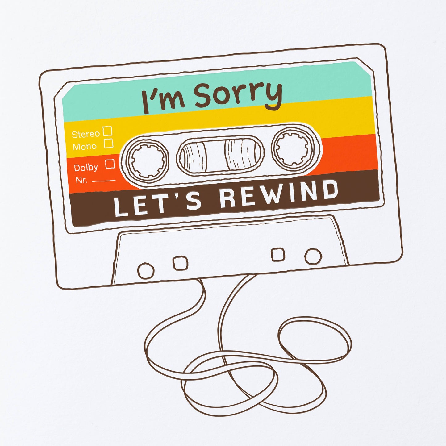 Let's Rewind Greeting Card