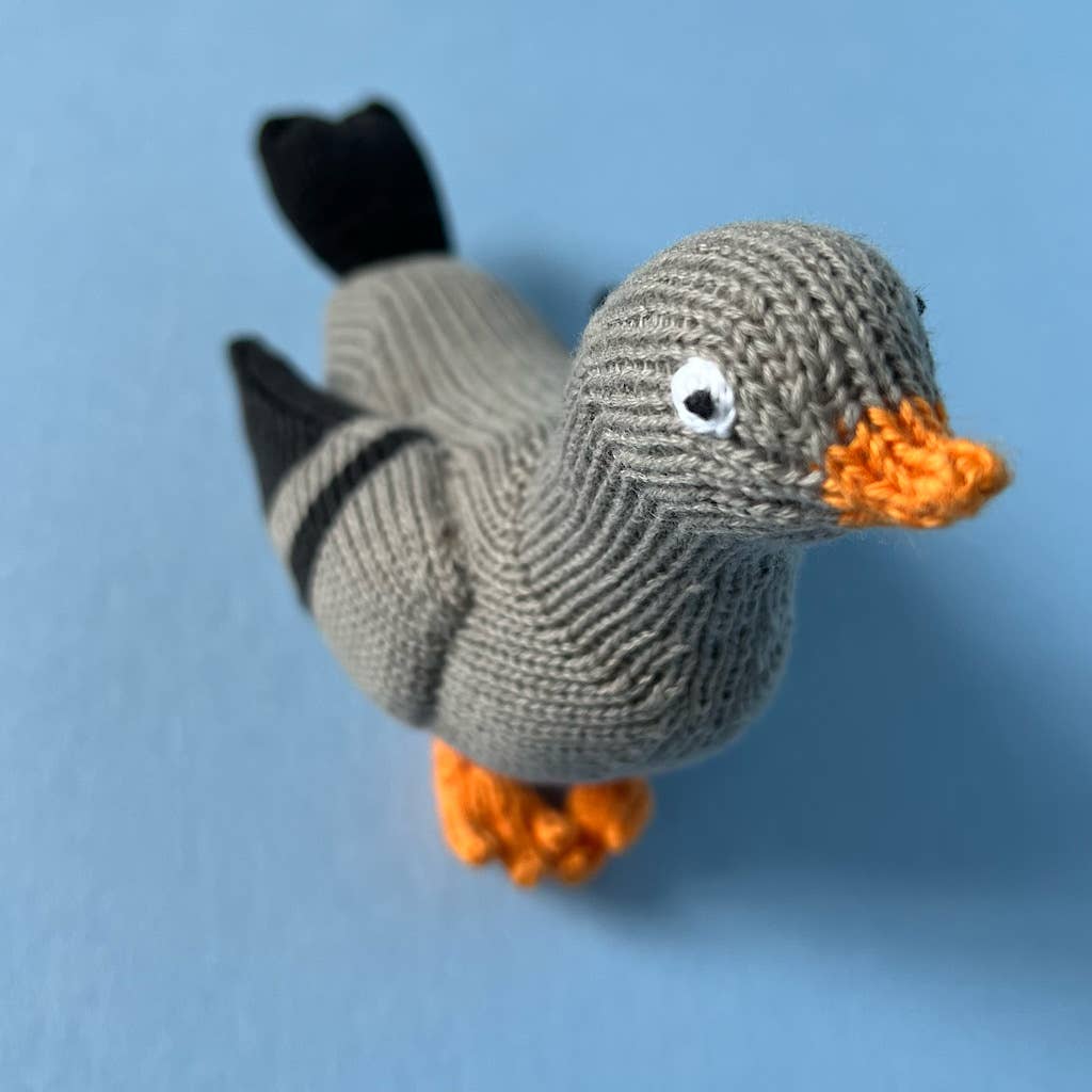 Organic Pigeon Baby Rattle β Handmade in Peru