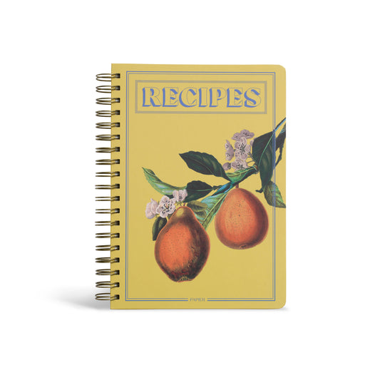 Guided Recipe Journal — B5 Spiral Hardcover (Hanging Fruits)