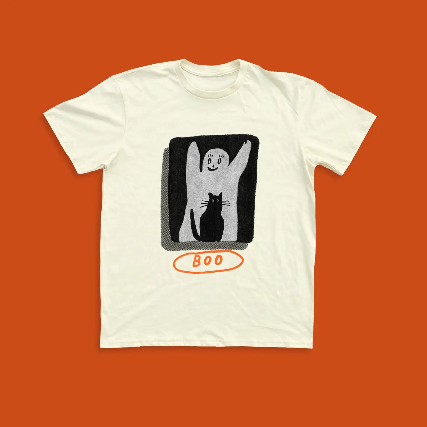 BOO Unisex Tee - Cream Graphic Tee