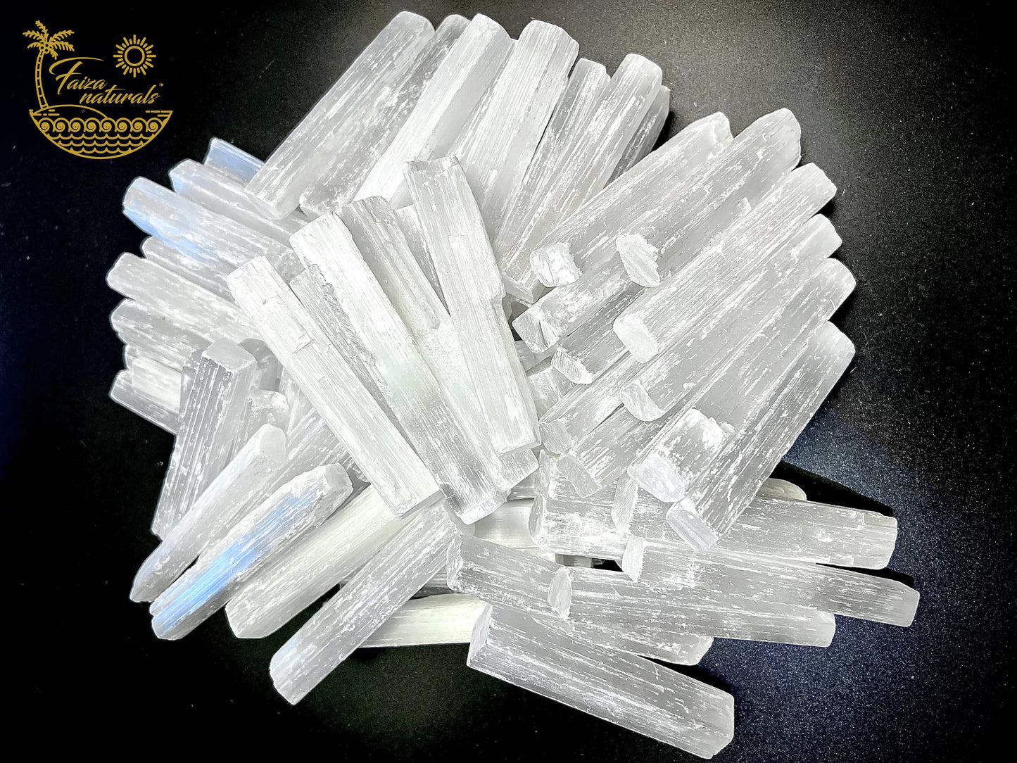 Selenite Crystal Wand — 4" Polished (Ethically Sourced, Morocco)
