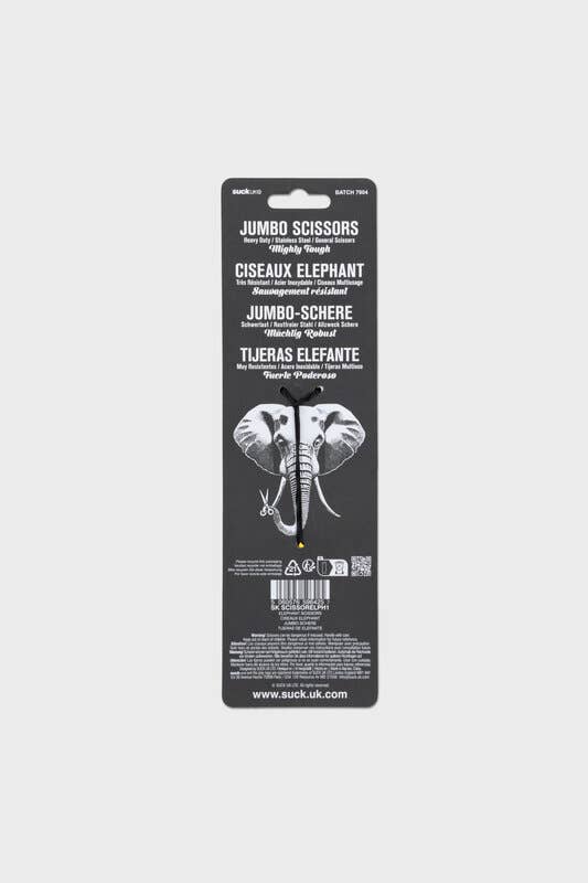 No Bull! Jumbo Elephant Scissors — Heavy-Duty Stainless Steel, Brass-Plated