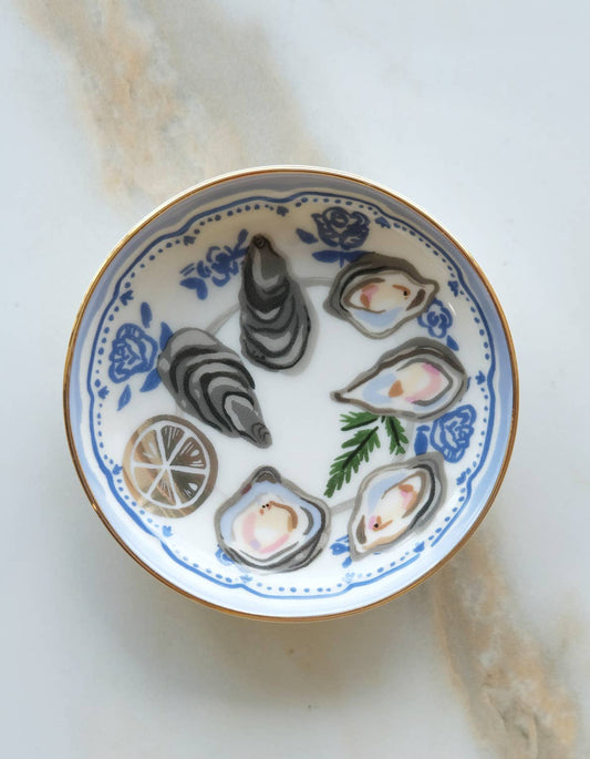 Oysters Porcelain Trinket Dish — Idlewild Co.