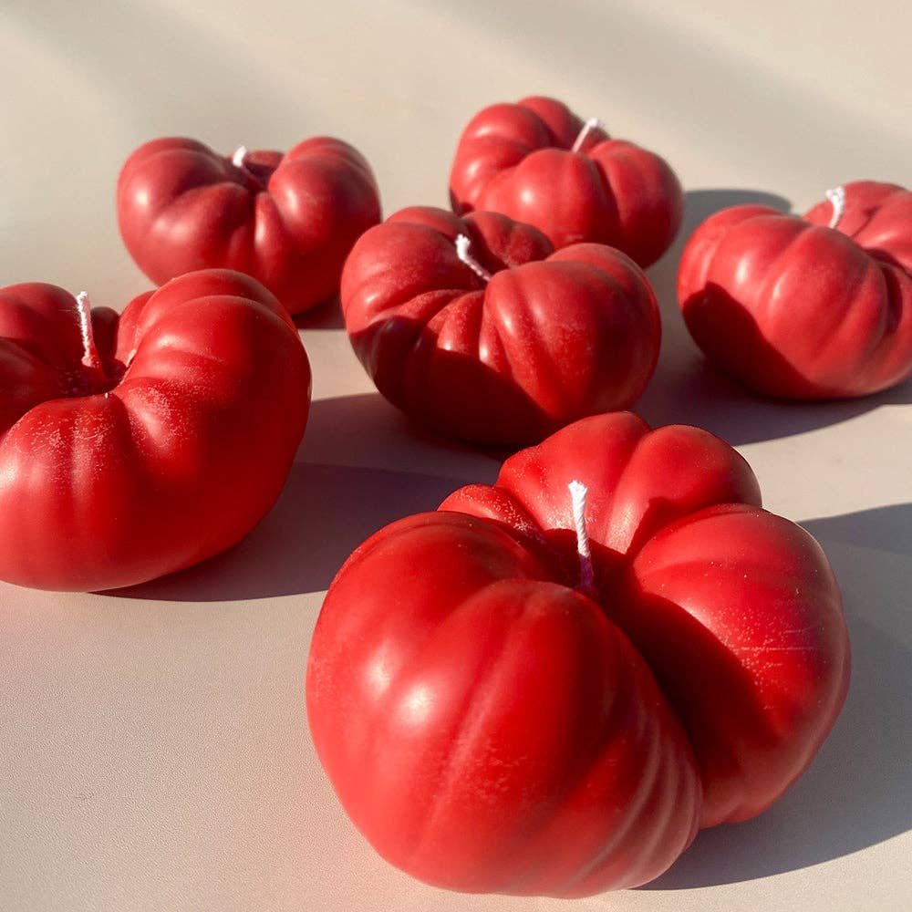 Heirloom Tomato Candle — Tomato Leaf Scent, 100% Soy (Hand-Poured)