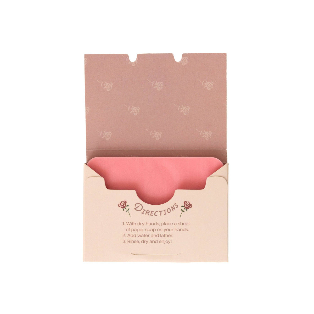 123 Farm - Paper Soap – Rose Scent, Travel Size, 50 Sheets - Dear John
