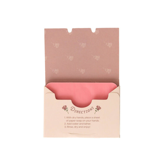 123 Farm - Paper Soap – Rose Scent, Travel Size, 50 Sheets - Dear John
