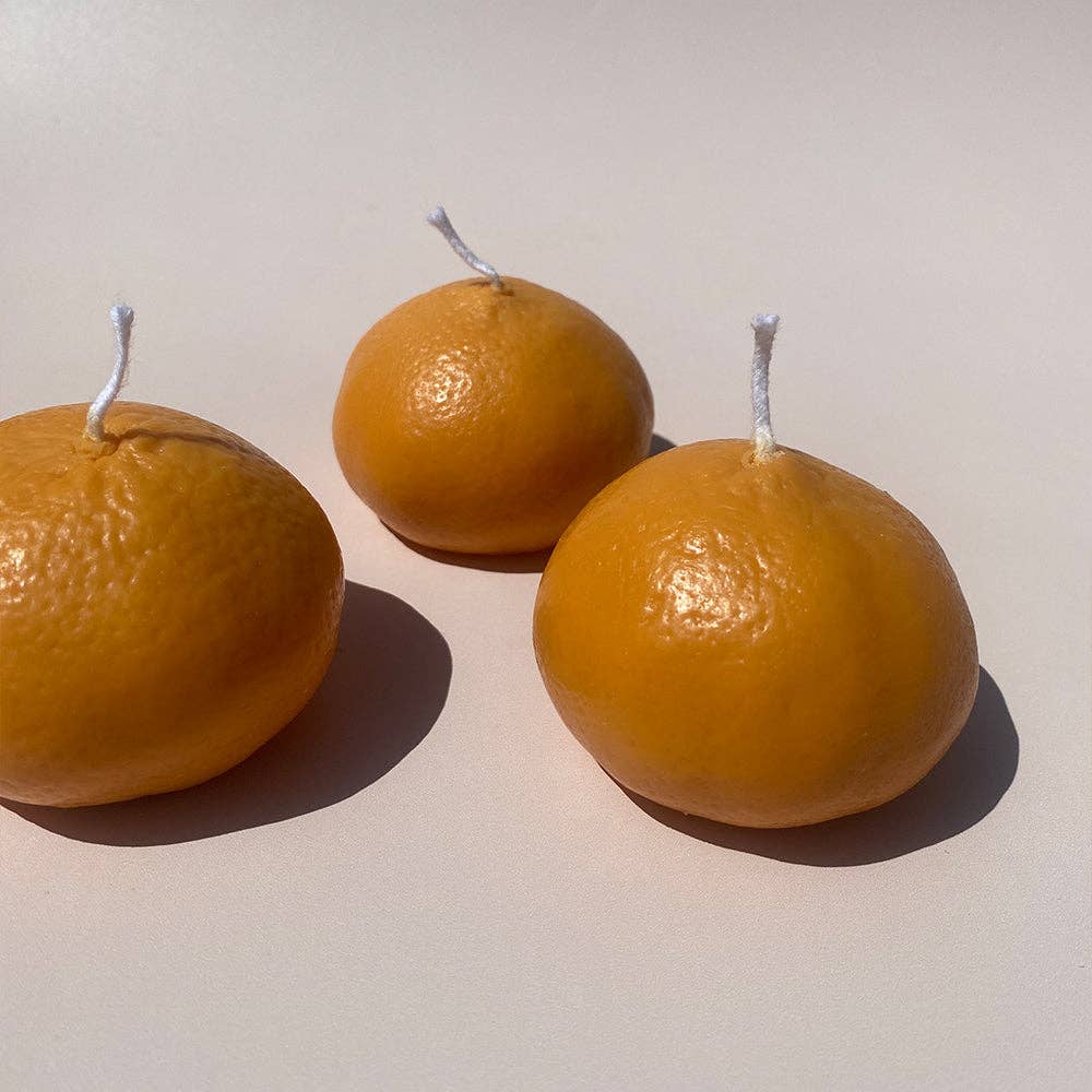 Mandarin Fruit Candle — Farmers Market Collection (100% Soy Wax, Hand-Poured in LA)