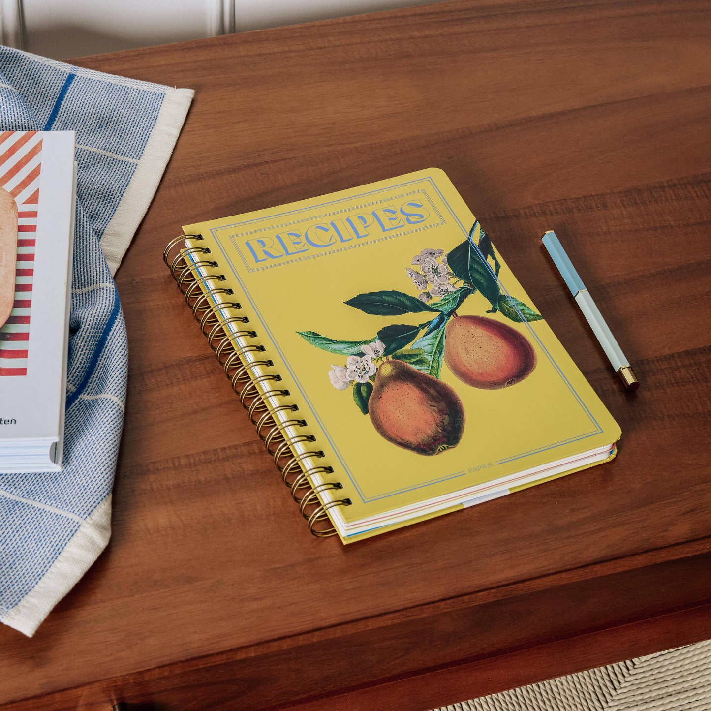 Guided Recipe Journal — B5 Spiral Hardcover (Hanging Fruits)
