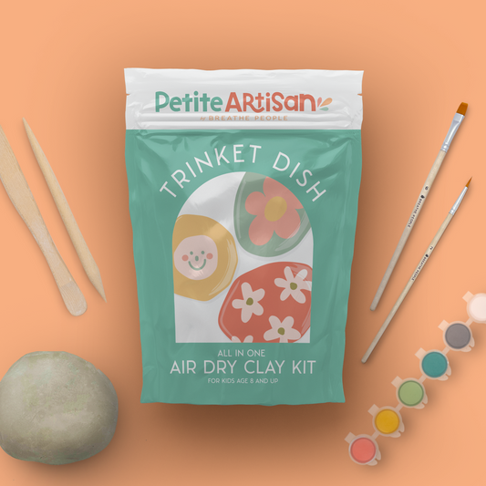 Kids DIY Clay Kit — Make & Paint Your Own Trinket Dishes
