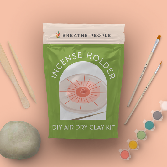 DIY Air Dry Clay Kit — Make Your Own Incense Holder