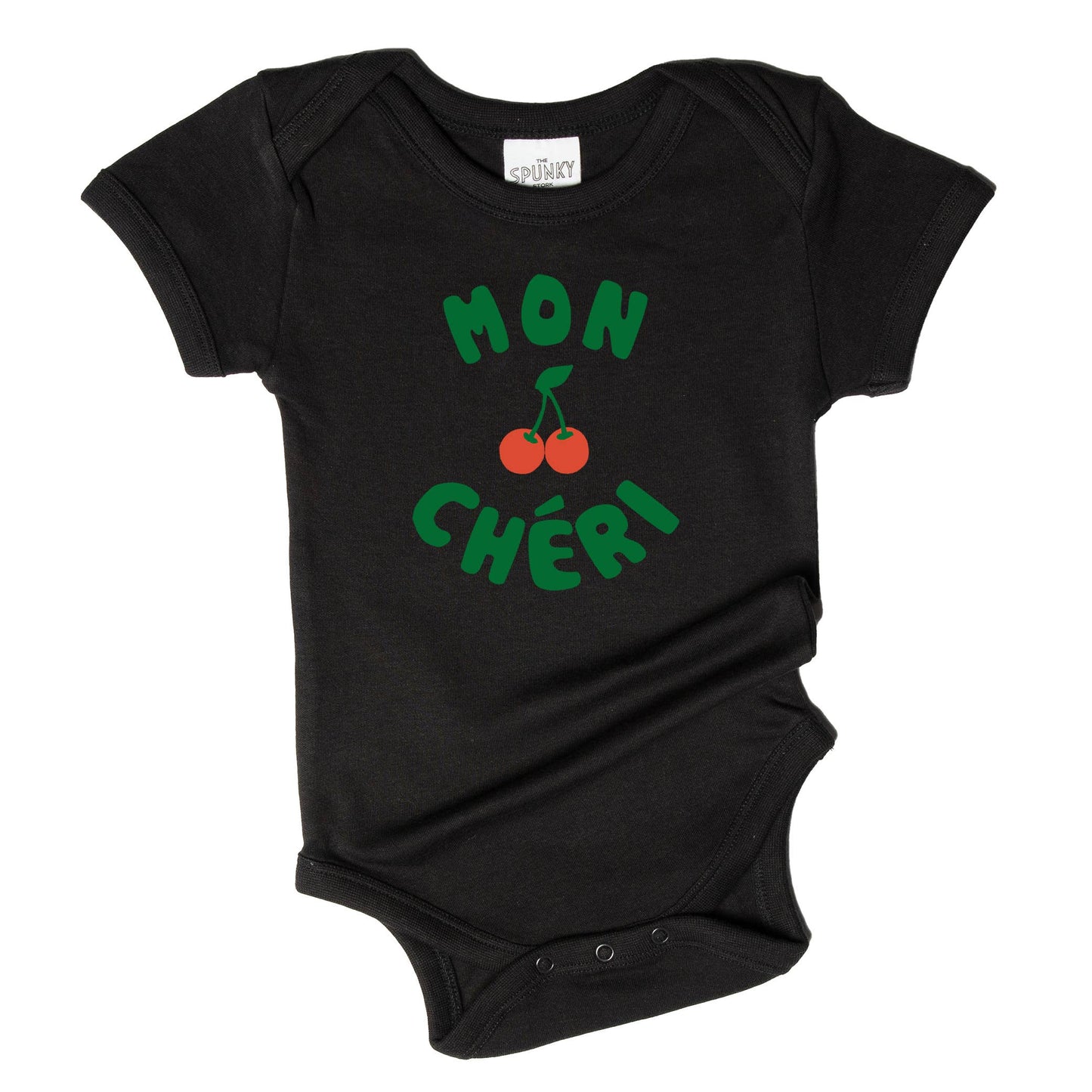 Mon Cheri French Cherry Baby Toddler Organic Graphic T-Shirt