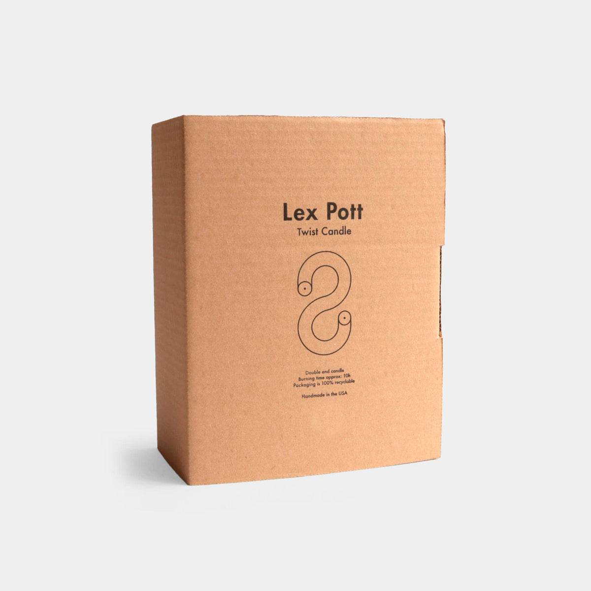 54 Celsius - Twist Candle Sticks by Lex Pott, 9.5" Tall, Orange - Dear John