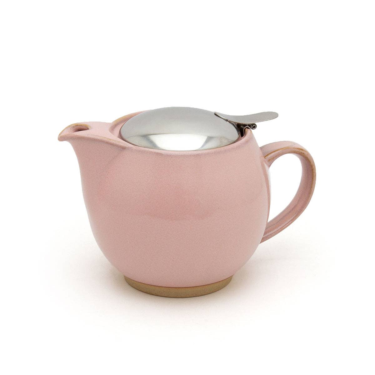 ZERO JAPAN Round Ceramic Teapot — 15 oz (Sakura Pink)