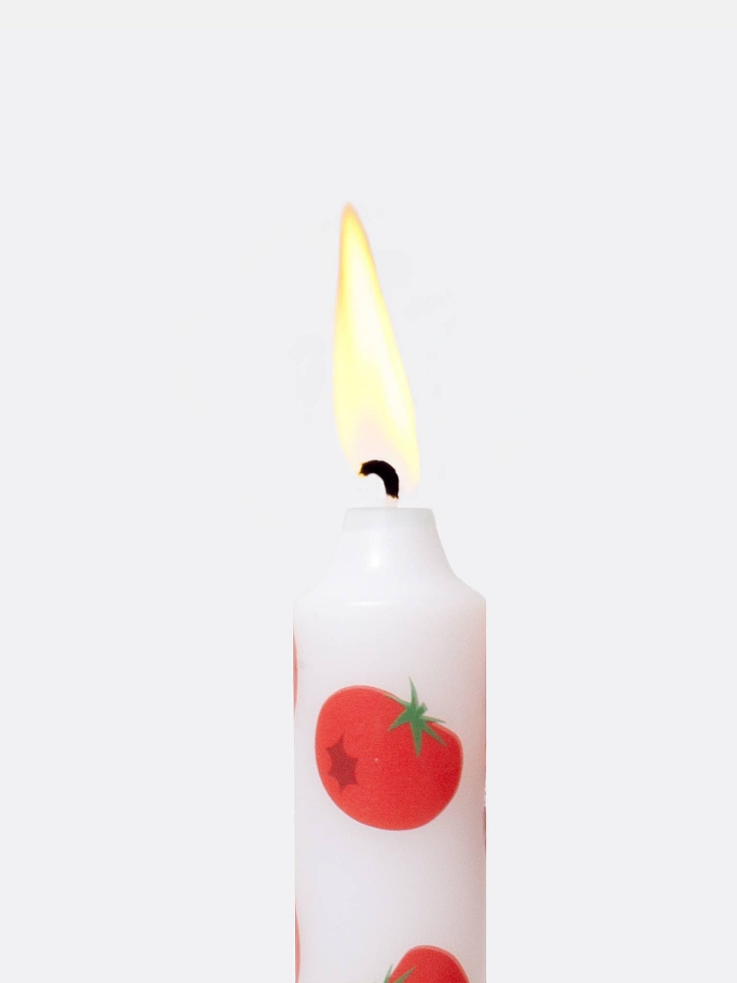 Tomato Set of 2 Taper Candles