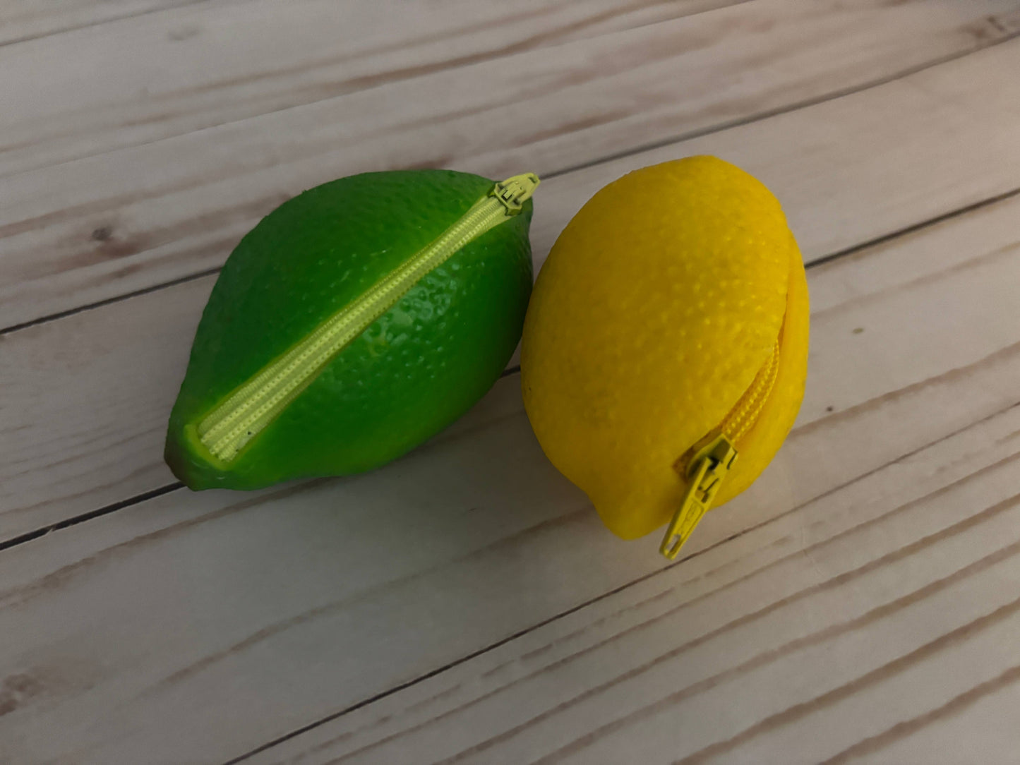 Plastic Coin Purse — Lemon/Lime