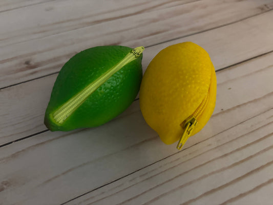 Plastic Coin Purse — Lemon/Lime