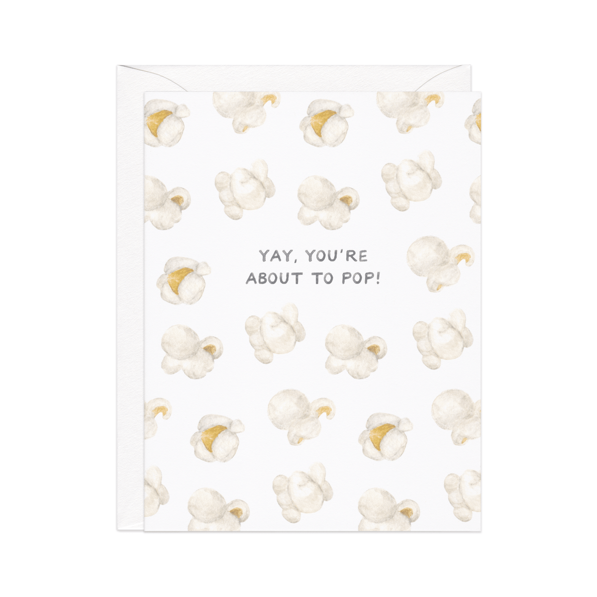 About To Pop Pregnancy — Food Pun Baby Shower Card - Dear John