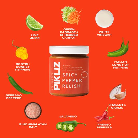 Alexandra’s Pikliz Spicy Pepper Relish | Bold & Savory| Caribbean Flavor | Versatile Superfood Condiment, 8oz - Dear John