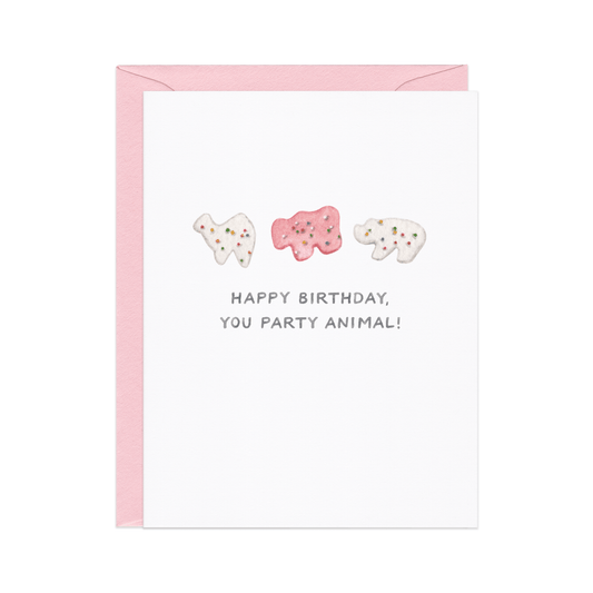 Amy Zhang - Party Animal (Cracker) — Snack Food Pun Birthday Card - Dear John