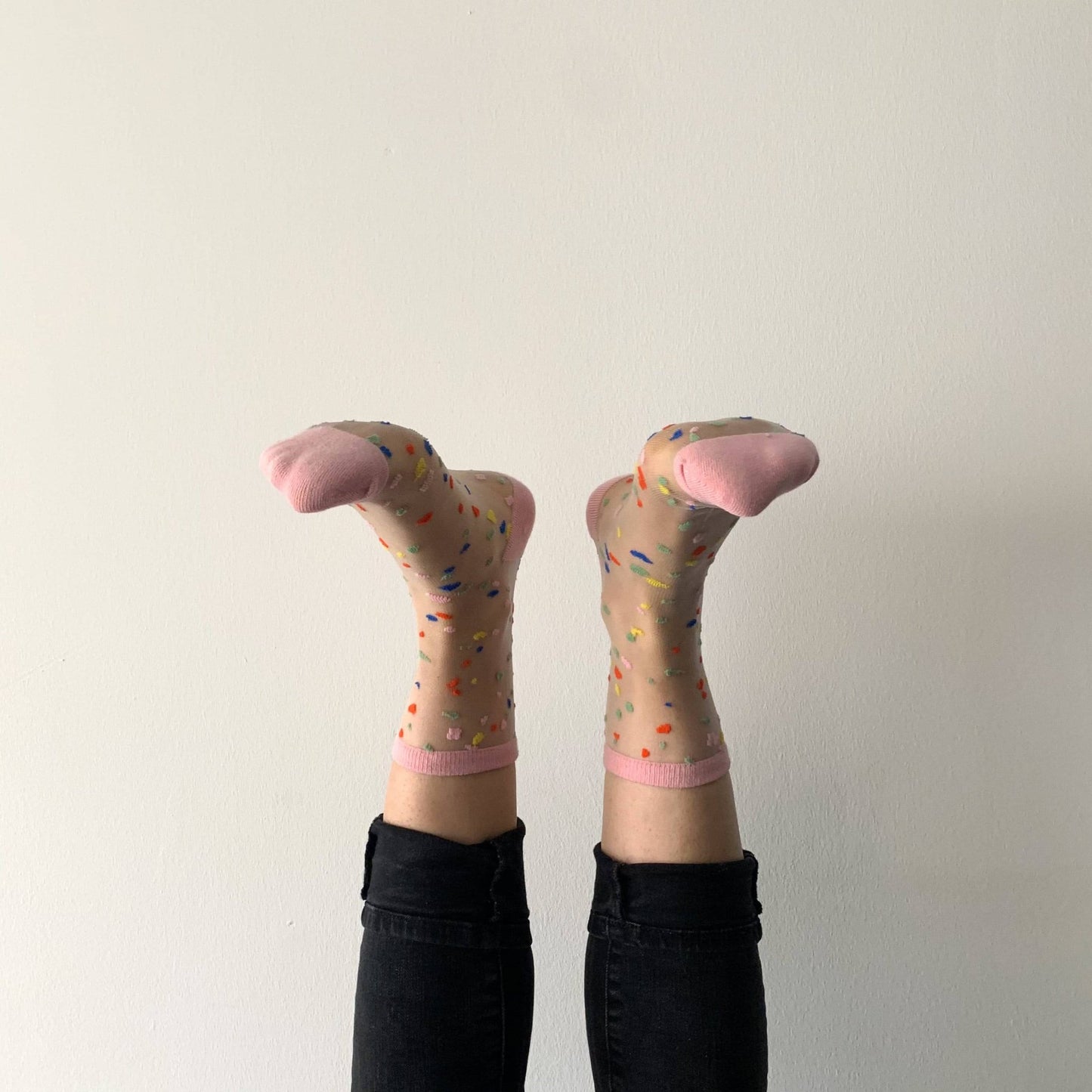 Annabelle - Women's confetti transparent fantasy sock - Dear John
