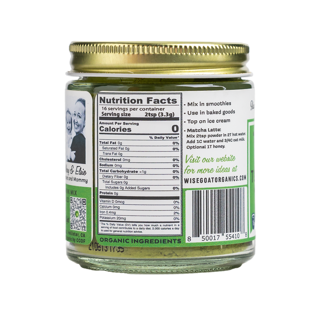 Matcha Superfood Powder — Mushrooms, Wild Greens & Mint