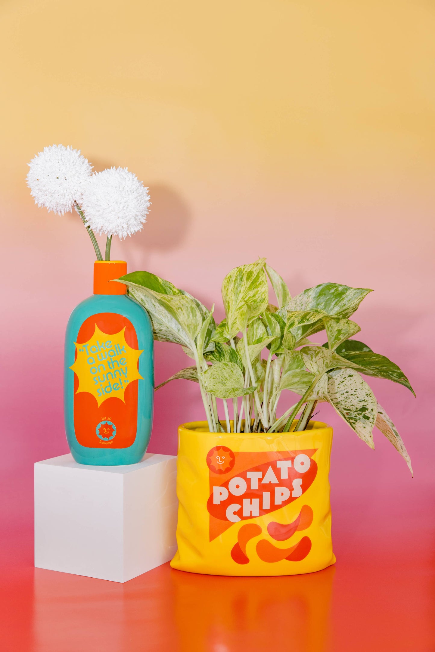 Ceramic Vase, Potato Chips