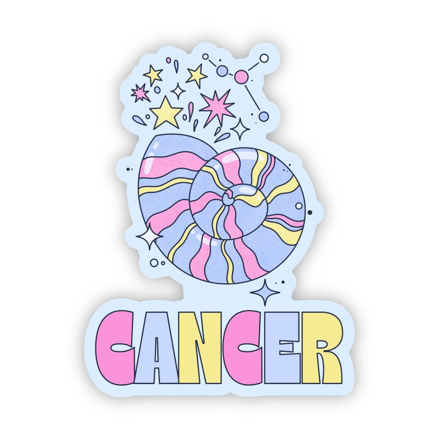 Big Moods - Cancer Astrology Sign Sticker - Dear John