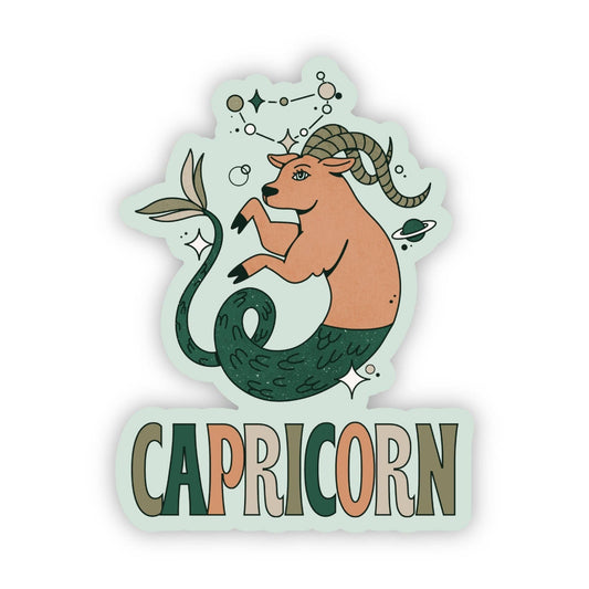 Big Moods - Capricorn Astrology Sign Sticker - Dear John