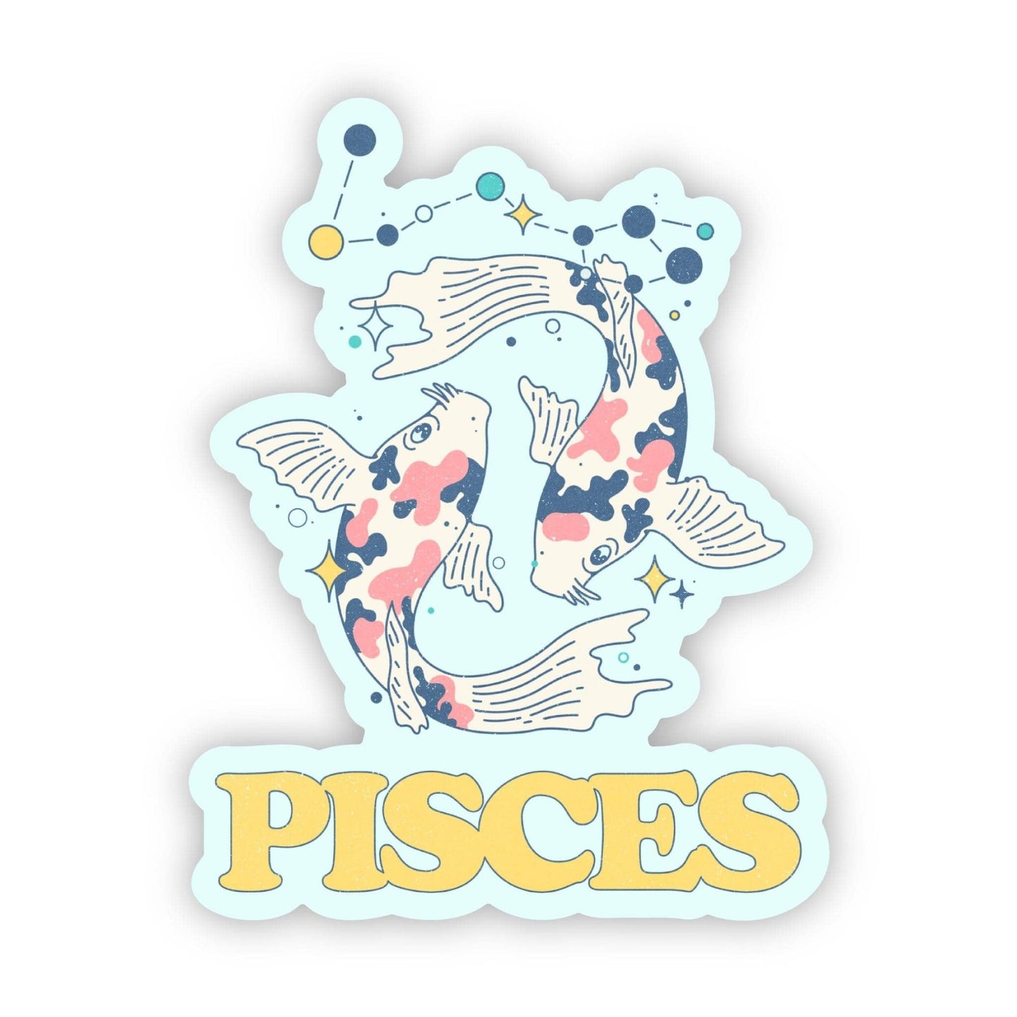 Big Moods - Pisces Astrology Sign Sticker - Dear John