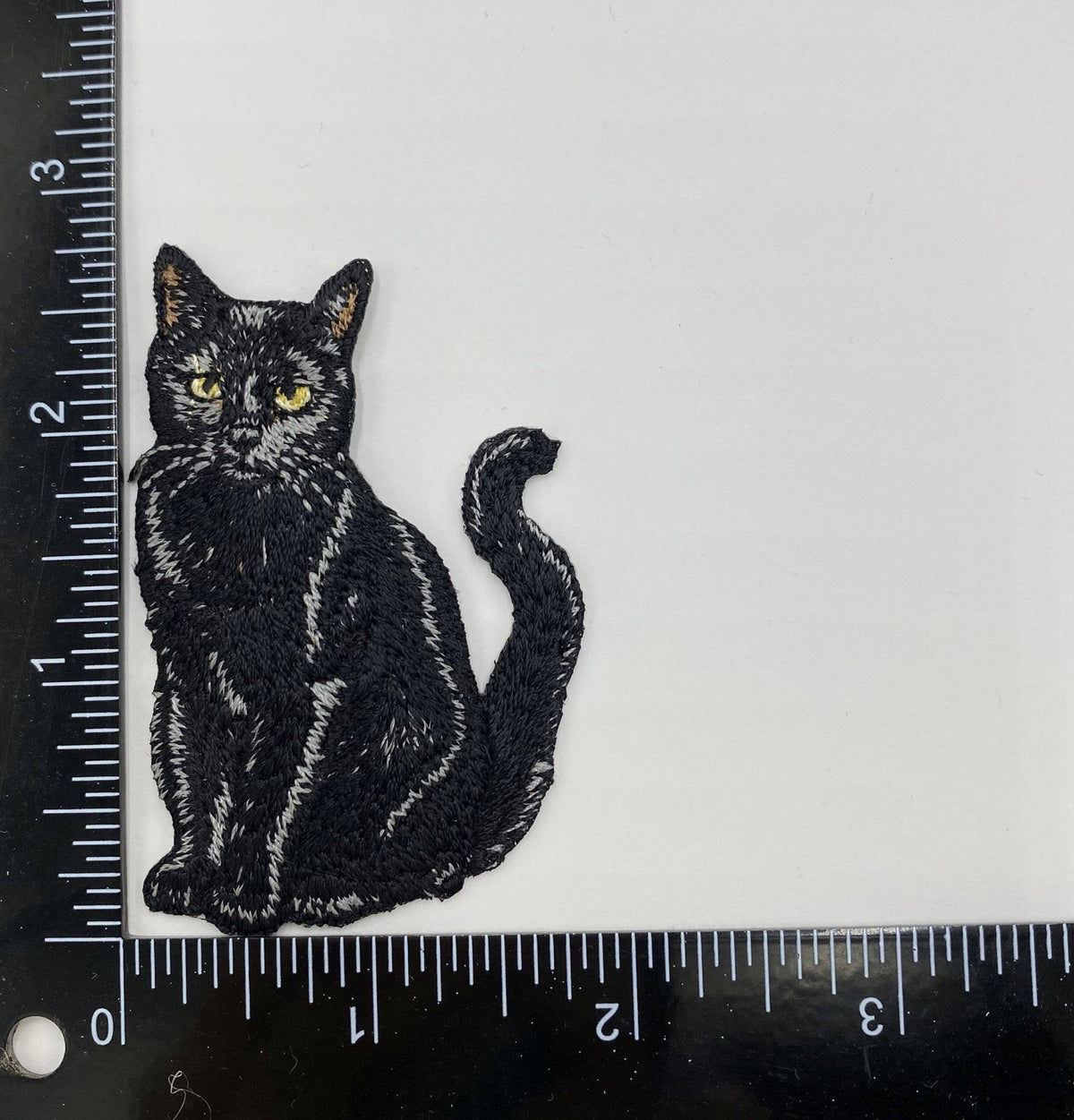 Black Cat, Pets, Animals, Kitten Embroidered Iron on Patch - Dear John