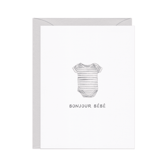Bonjour Bébé — French New Baby Card - Dear John