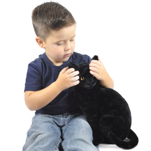 Boone The Black Cat | 13 Inch Stuffed Animal Plush - Dear John