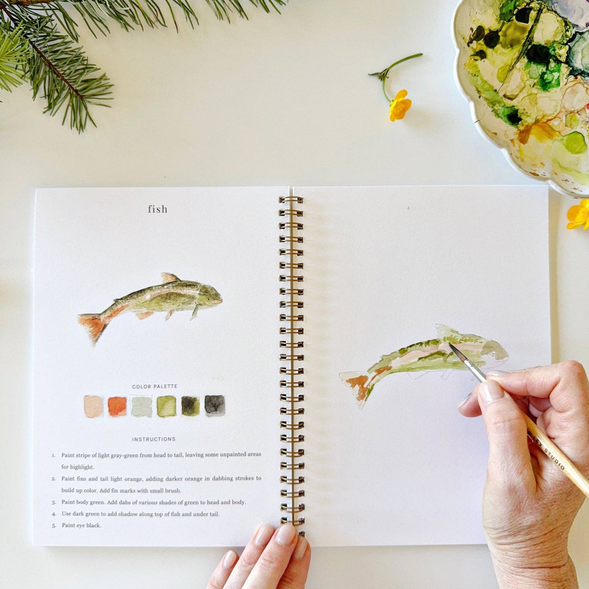 Camping watercolor workbook - Dear John