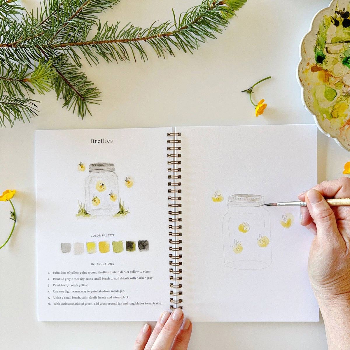 Camping watercolor workbook - Dear John