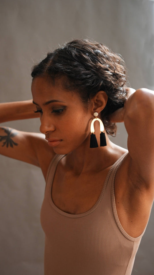 CanDid Art - Lola Earrings - Black - Dear John