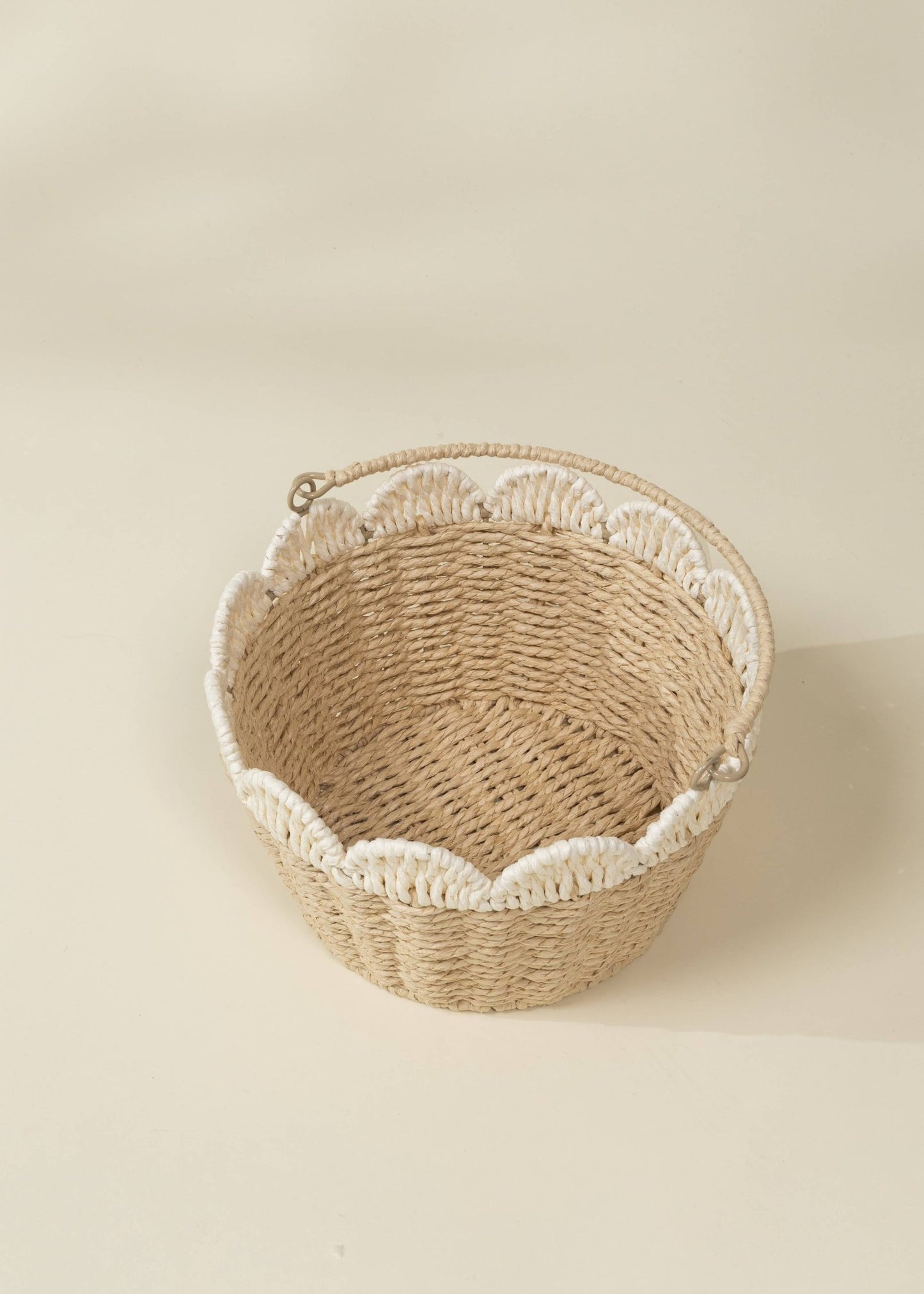 Coco Village - Scallop Edge Basket – Medium - Dear John