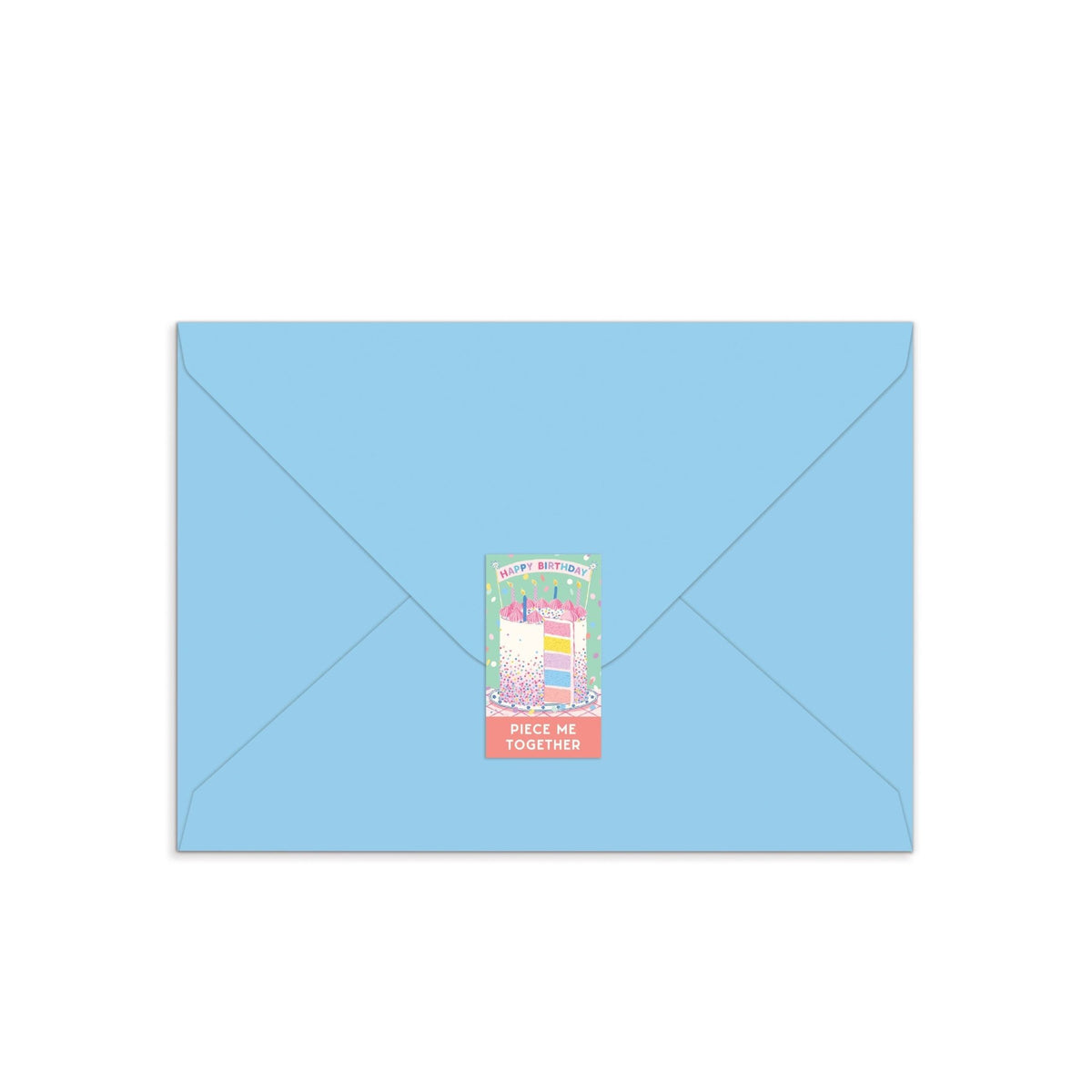 Confetti Birthday Cake Greeting Card Puzzle - Dear John