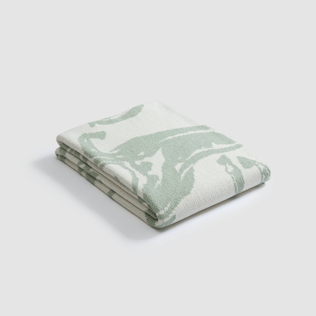 Cotton Sustainable Knit Throw Blanket - Equestrian Abstract Horse - Dear John