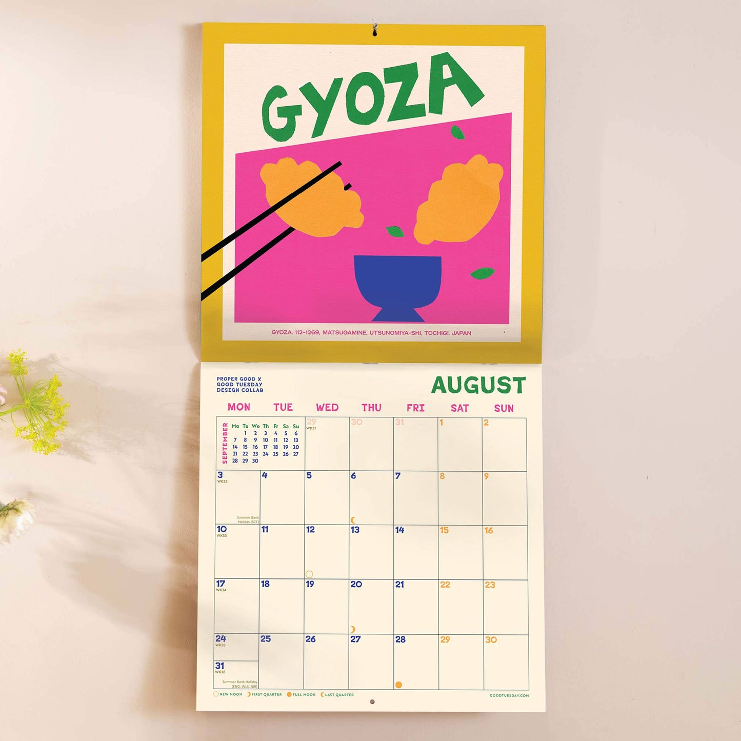 2026 Ramen Wall Calendar — Illustrated by Abbie Franks