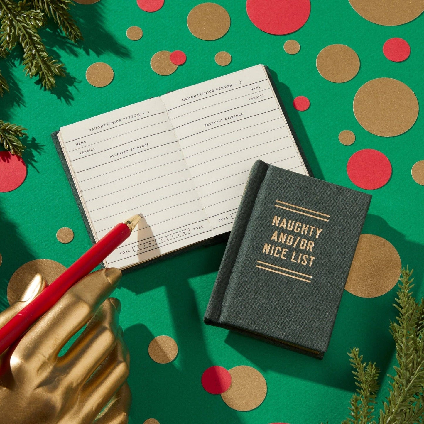 Chronicle Books - Brass Monkey Naughty and/or Nice Tiny Diary