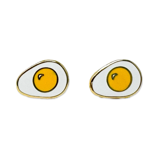 Egg Enamel Earrings — Jenny Lemons