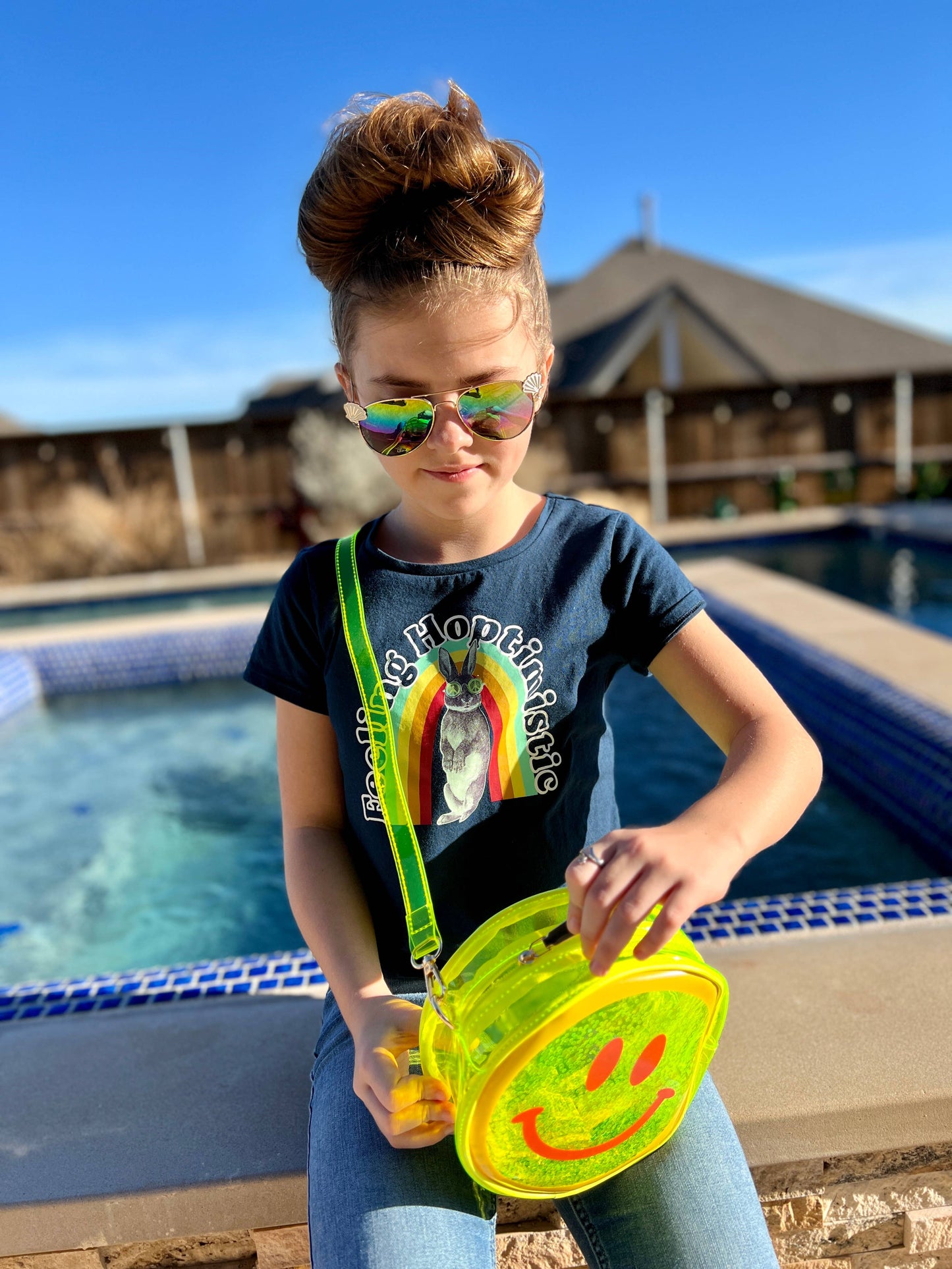Jelly Handbag - Yellow Smiley Face 🙂