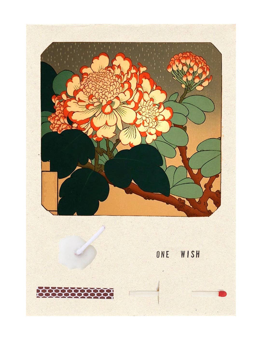 Flower Woodblock - Dear John