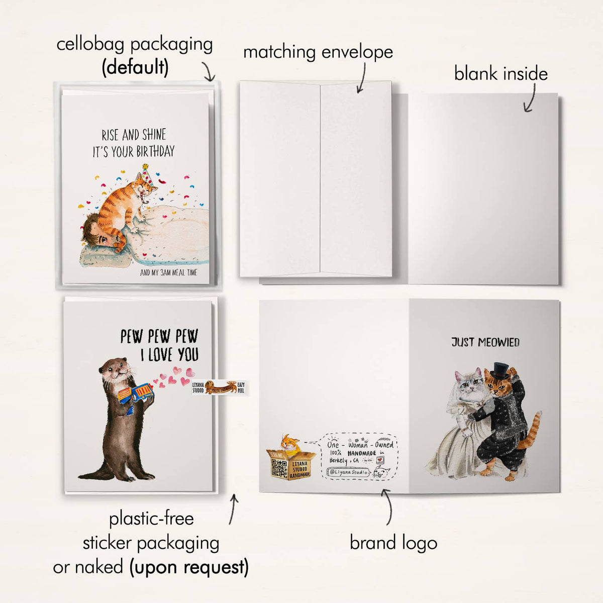 French Bulldog Merci - Funny Thank You Card - Dear John
