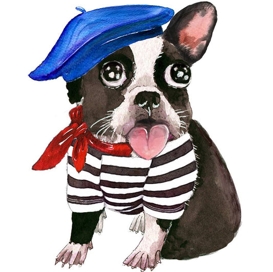 French Bulldog Merci - Funny Thank You Card - Dear John