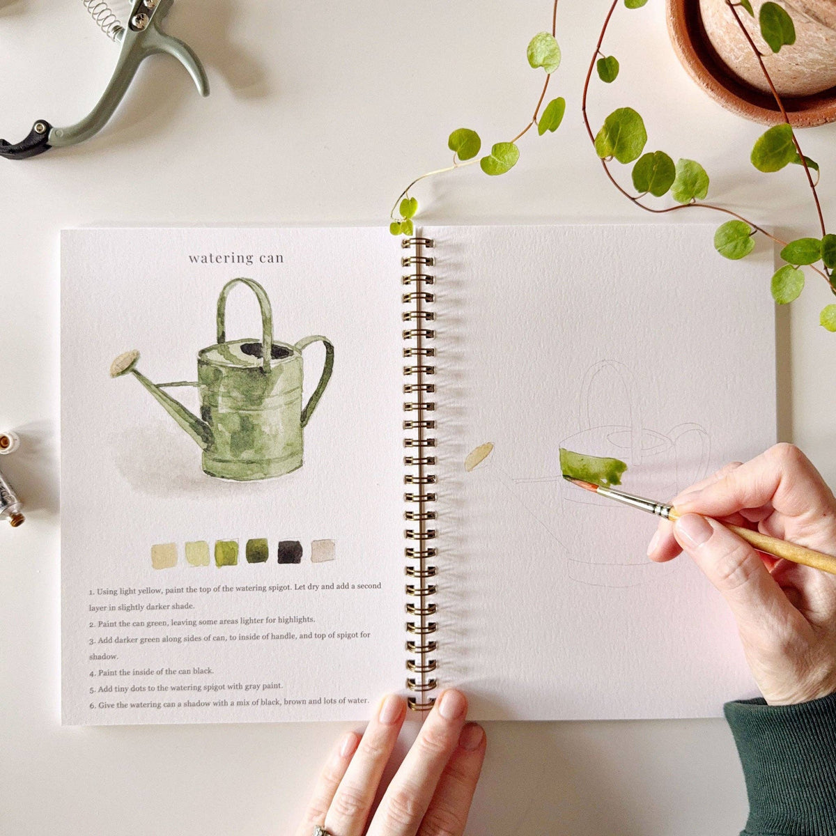 Garden watercolor workbook - Dear John