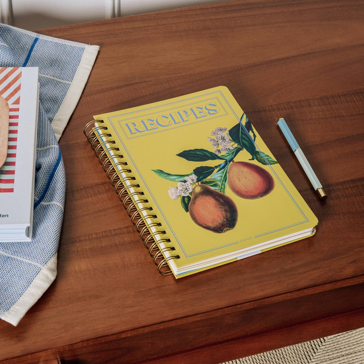 Guided Recipe Journal — B5 Spiral Hardcover (Hanging Fruits) - Dear John