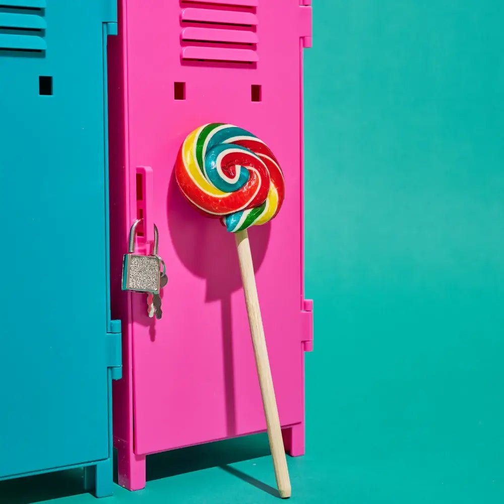 Handmade Lollipop - Rainbow Blast Fruit Punch - 1 oz - Dear John