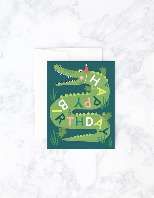 Idlewild Co. - Birthday Greeting Card | Gator Birthday - Dear John