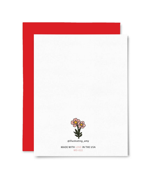 Illustrating Amy - Picked You Mothers Day Card - Dear John